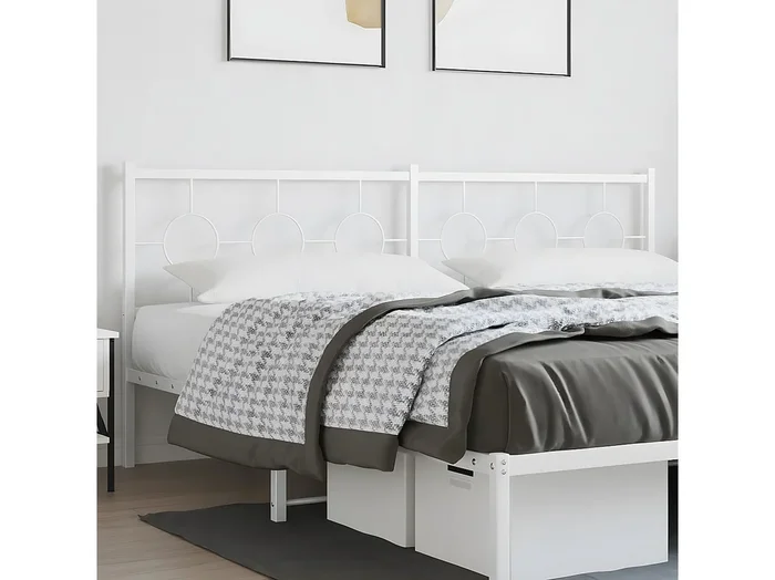 Cabecero de metal blanco 200 cm