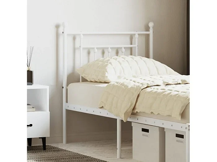 Cabecero de metal blanco 75 cm