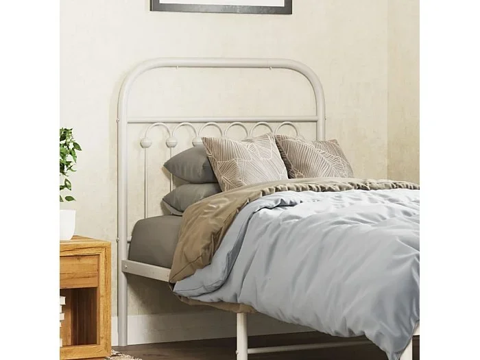 Cabecero de metal blanco 80 cm