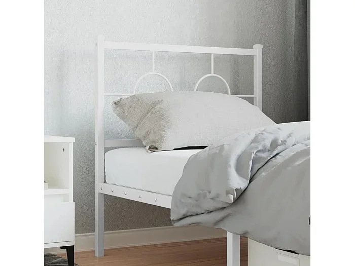 Cabecero de metal blanco 80 cm