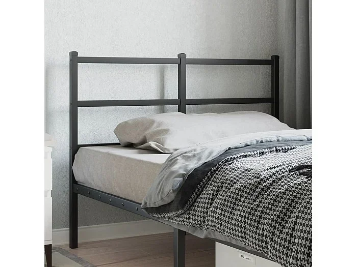 Cabecero de metal negro 120 cm ES15228