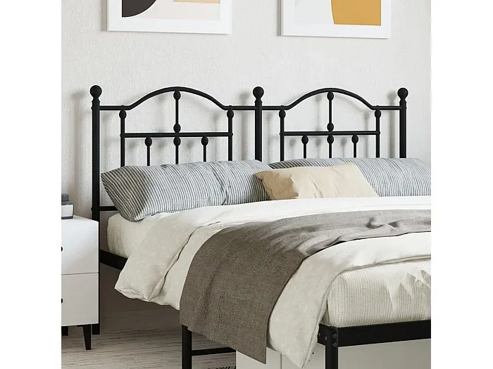 Cabecero de metal negro 140 cm