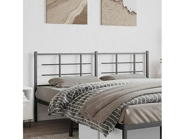 Cabecero de metal negro 180 cm