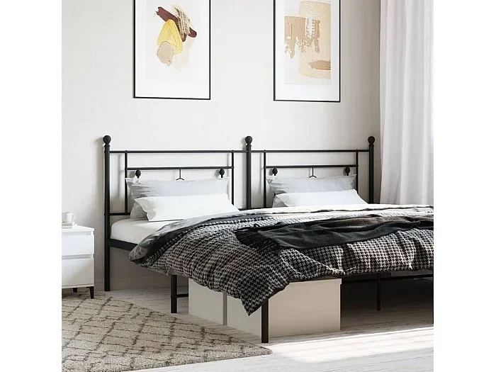 Cabecero de metal negro 193 cm