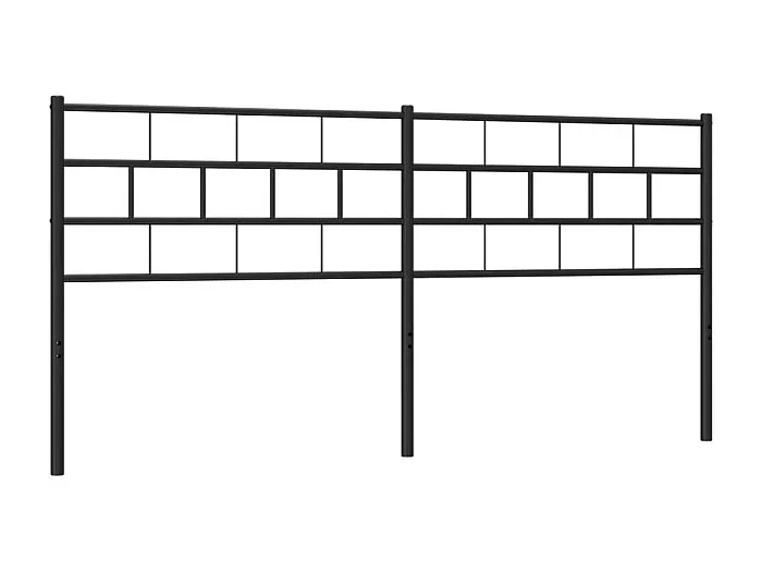 Cabecero de metal negro 193 cm