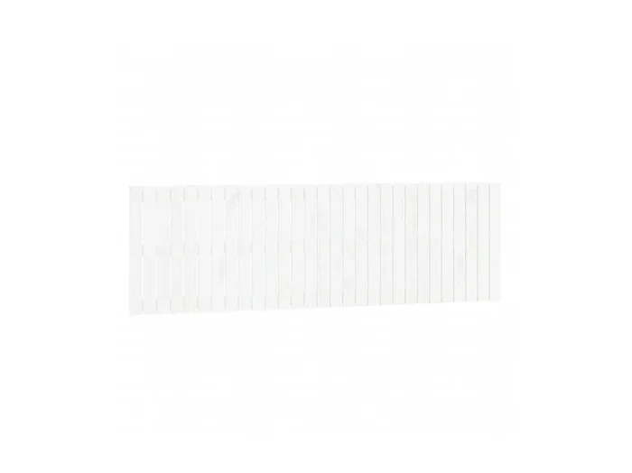 Cabecero de pared Blanco 185x3x60 cm Madera maciza de pino
