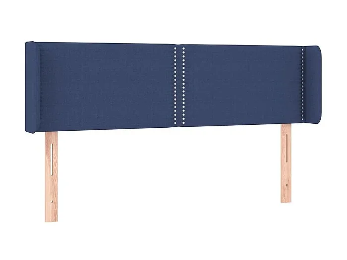 Cabecero de tela azul 147x16x78/88 cm ES11783