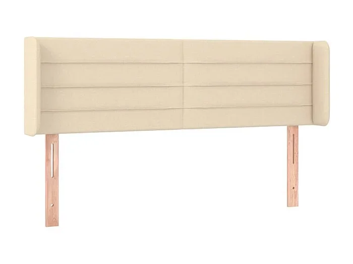 Cabecero de tela color crema 147x16x78/88 cm ES46285