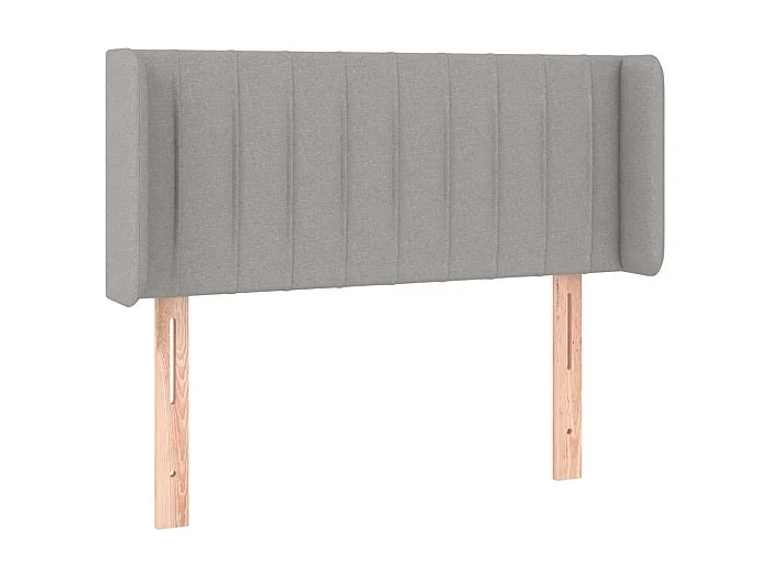 Cabecero de tela gris claro 93x16x78/88 cm ES20267