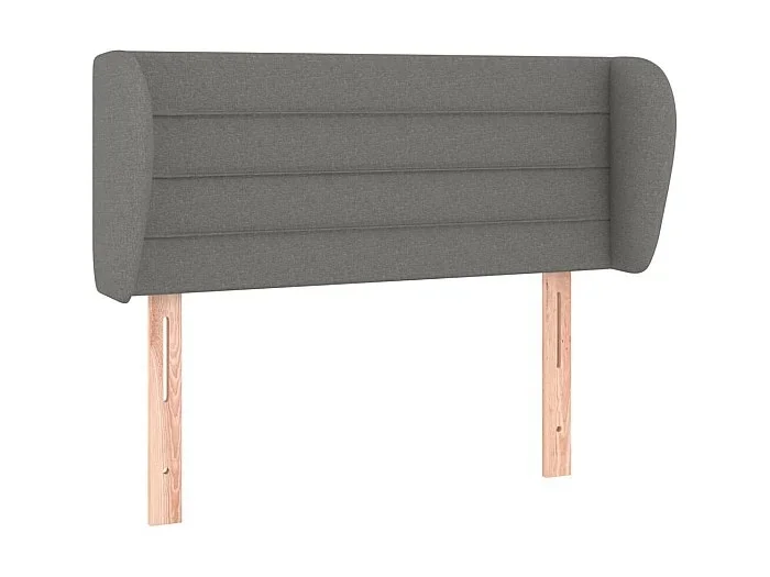 Cabecero de tela gris oscuro 103x23x78/88 cm ES46656