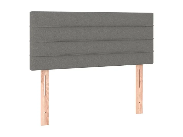 Cabecero de tela gris oscuro 90x5x78/88 cm ES12953