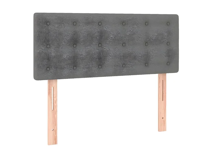 Cabecero de tela gris oscuro 90x5x78/88 cm ES56943