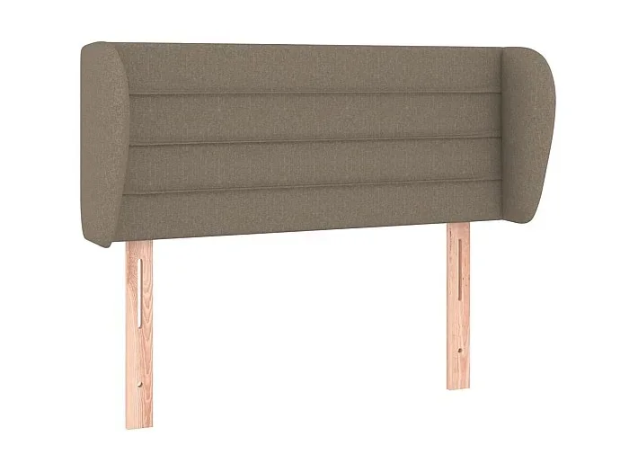 Cabecero de tela gris taupe 103x23x78/88 cm ES90746