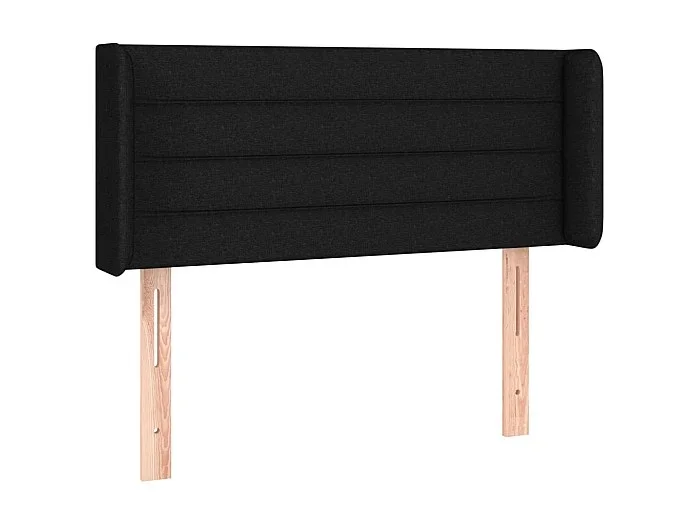 Cabecero de tela negro 103x16x78/88 cm ES37642