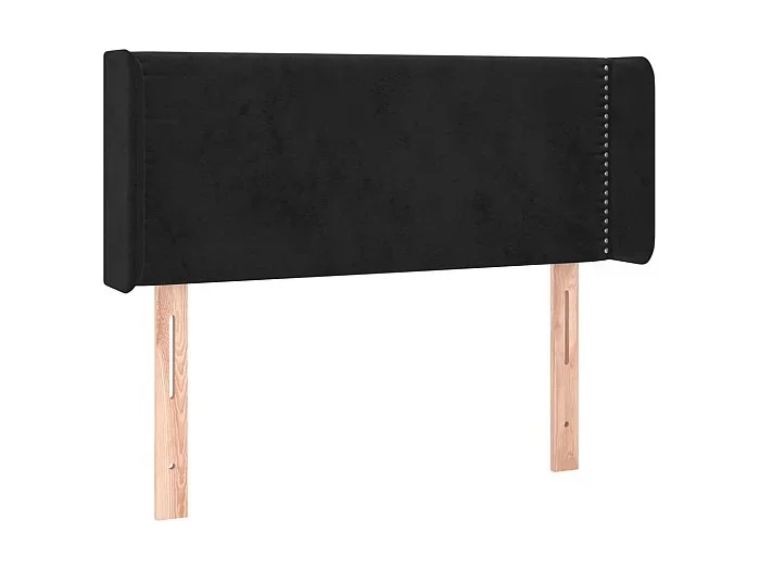 Cabecero de terciopelo negro 83x16x78/88 cm ES73099