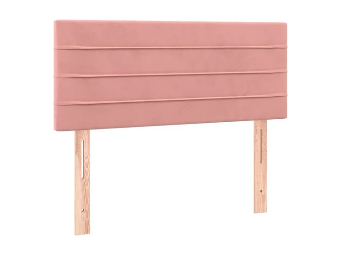 Cabecero de terciopelo rosa 100x5x78/88 cm