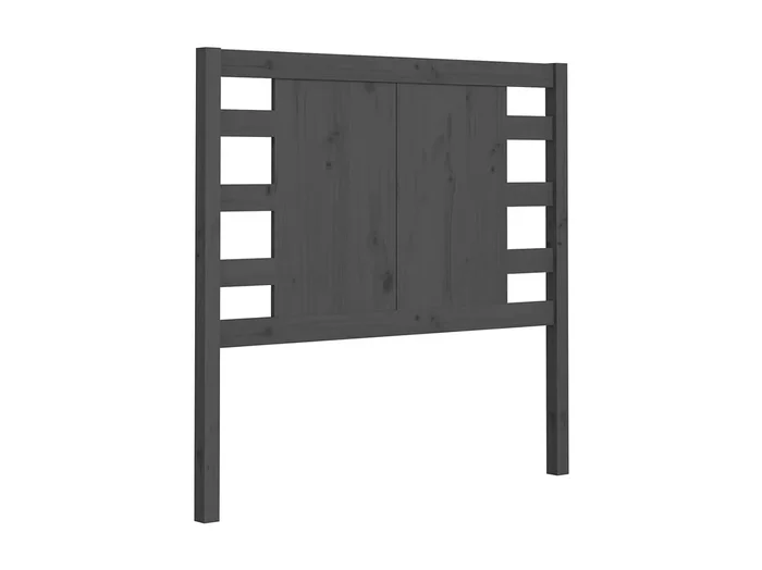 Cabecero madera maciza de pino gris 81x4x100 cm ES72293