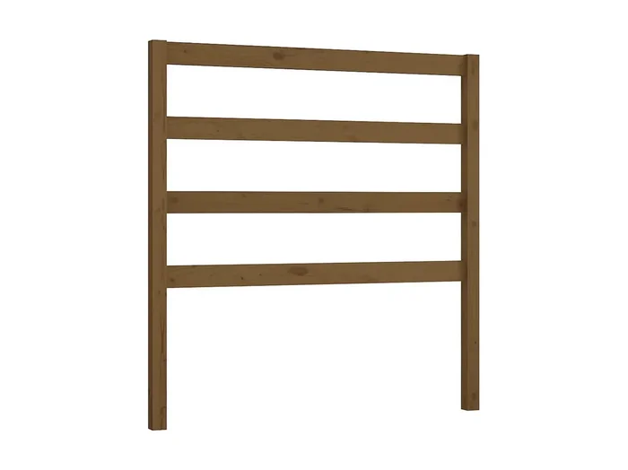 Cabecero marrón miel 106x4x100 cm Madera maciza de pino