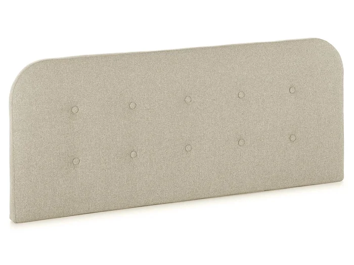 Cabecero tapizado Saona 150×60 cm Color Beige, Acolchado con Espuma, Botones en capitoné, 8 cm de Grosor