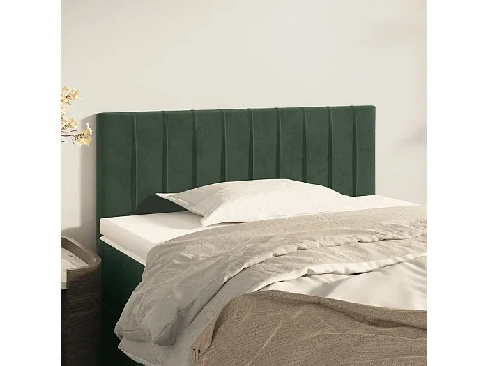 Cabecero Verde Oscuro 100x5x78/88 cm Terciopelo