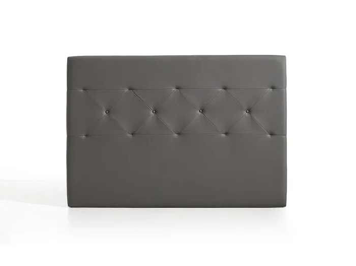 Cabecero Zafiro para Cama de 80 de Polipiel Gris 115x115x8..