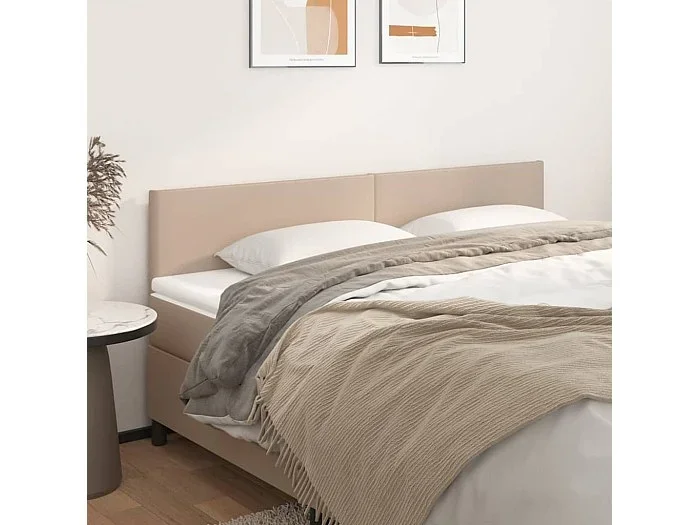 Cabeceros 2 uds Cappuccino 80x5x78/88 cm Polipiel