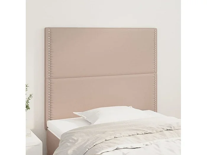 Cabeceros 2 uds Cappuccino 90x5x78/88 cm Polipiel