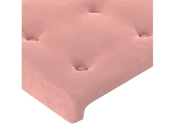 Cabeceros 2 uds Rosa 72x5x78/88 cm Terciopelo