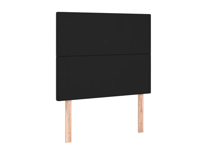 Cabeceros 2 unidades de cuero sintético negro 80x5x78/88 cm ES54038
