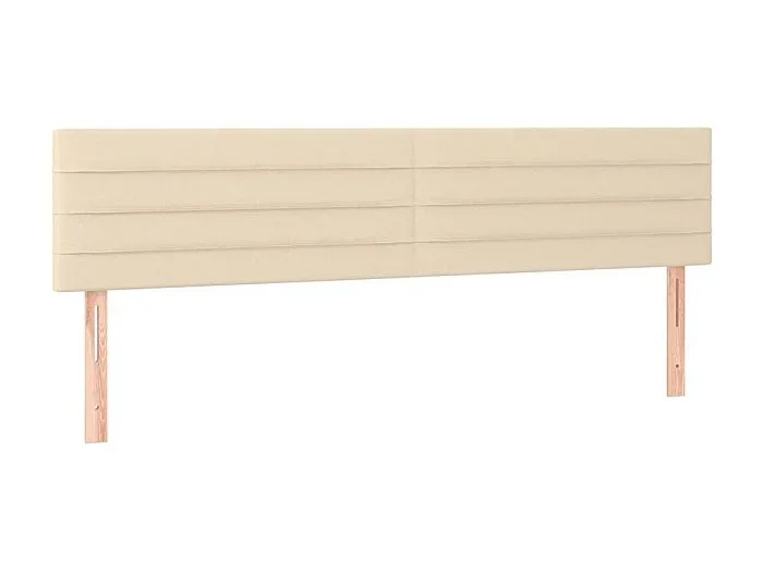 Cabeceros 2 unidades de tela color crema 90x5x78/88 cm ES45449