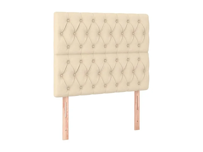 Cabeceros 2 unidades de tela color crema 90x7x78/88 cm ES71636