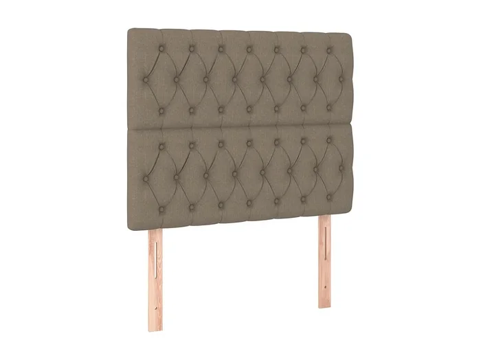 Cabeceros 2 unidades de tela gris taupe 100x7x78/88 cm ES57237