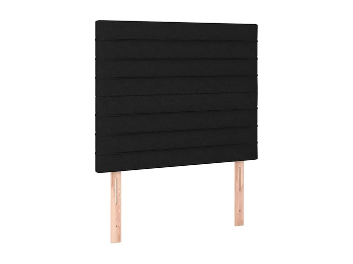 Cabeceros 2 unidades de tela negro 100x5x78/88 cm ES50233