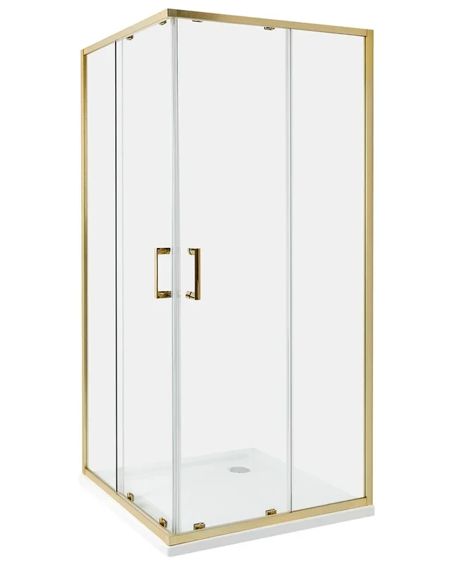 Cabina de ducha TELA 90 x 90 x 185 cm Dorado