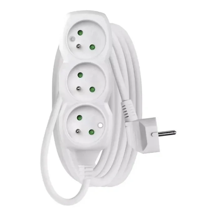 Cable de extensión 3G 3m blanco