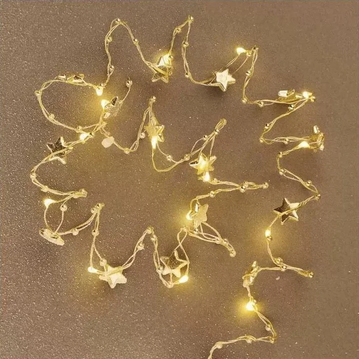 Cadena de Navidad LED 20xLED/2xAA 2,2 m blanco cálido