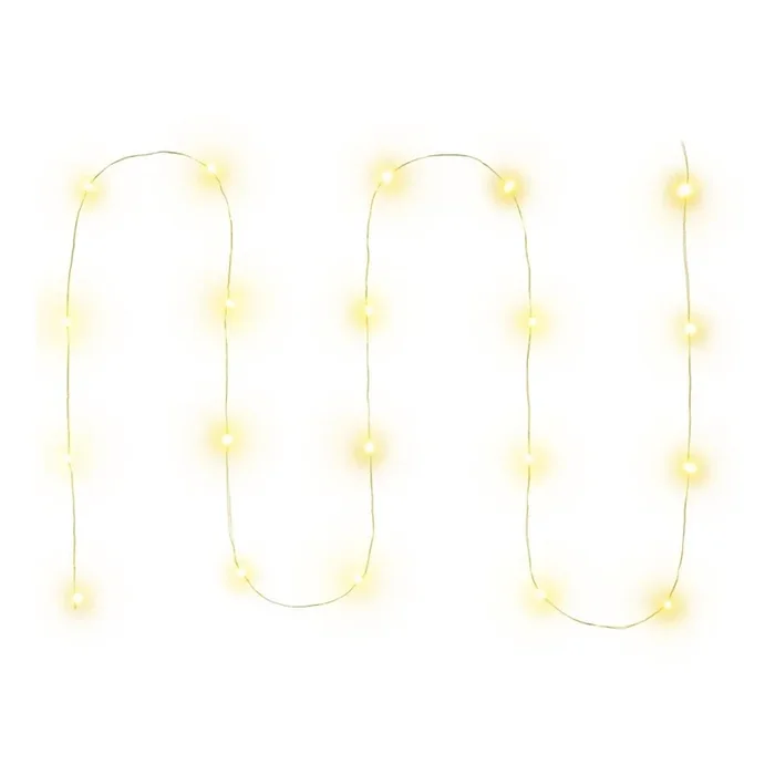 Cadena de Navidad LED 20xLED/2xAA 2,3m blanco cálido