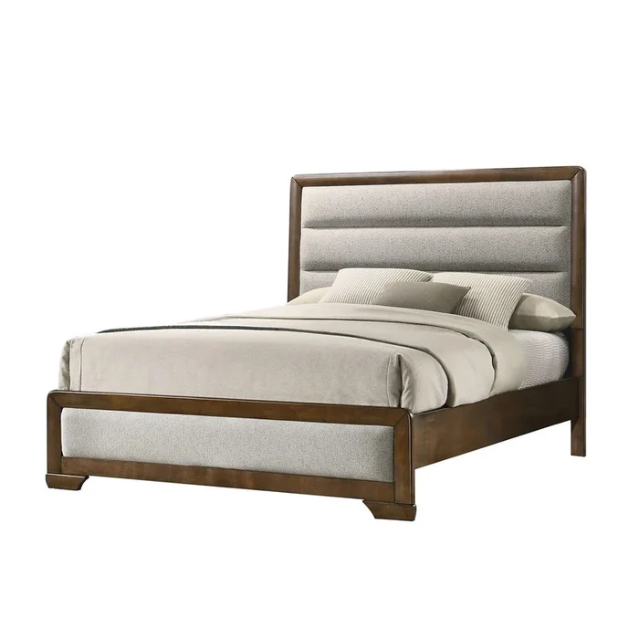Caerwys Brown/Light Gray Queen Bed
