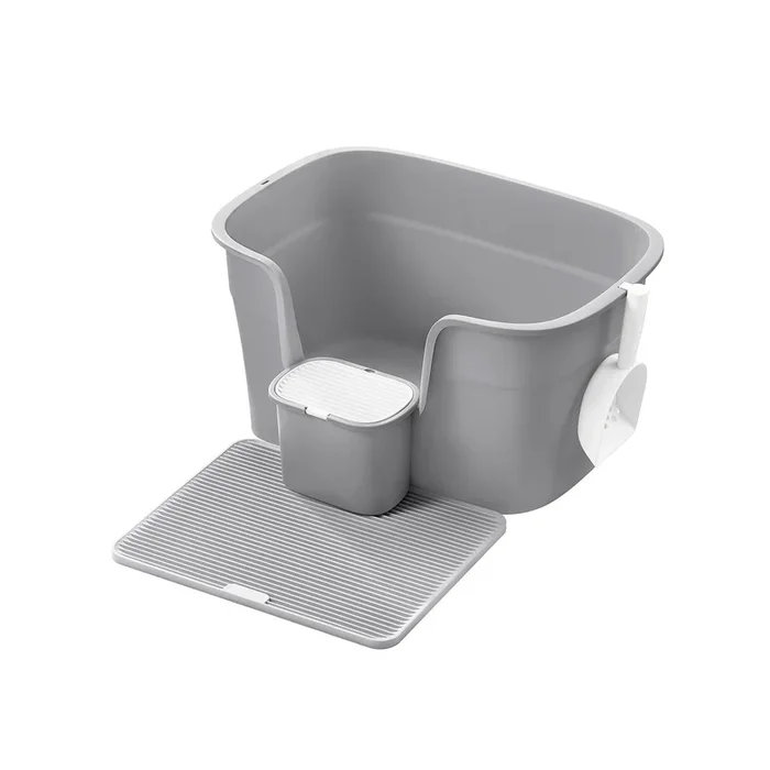 Caja de Arena para Gatos Gris Paloma-Feandrea