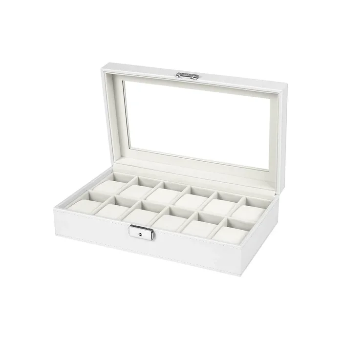 Caja de Relojes con 12 Compartamientos