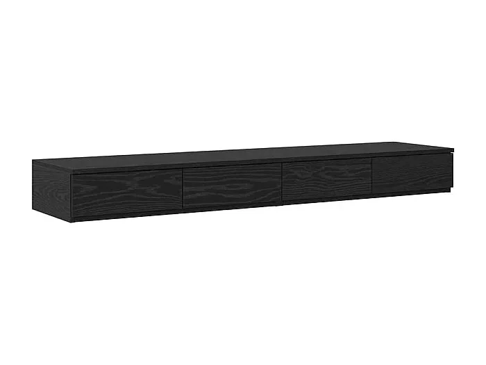 Cajones de cama con cajón Roble negro 135×36.5×16.5 cm
