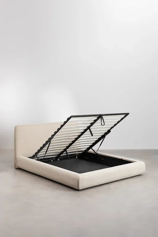 Cama con Canapé Abatible en Borreguito Norena 135 x 200 cm – SKLUM