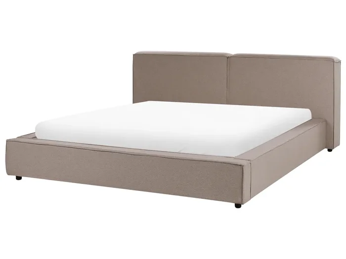 Cama de agua Tela LINARDS 180 x 200 cm Marrón claro