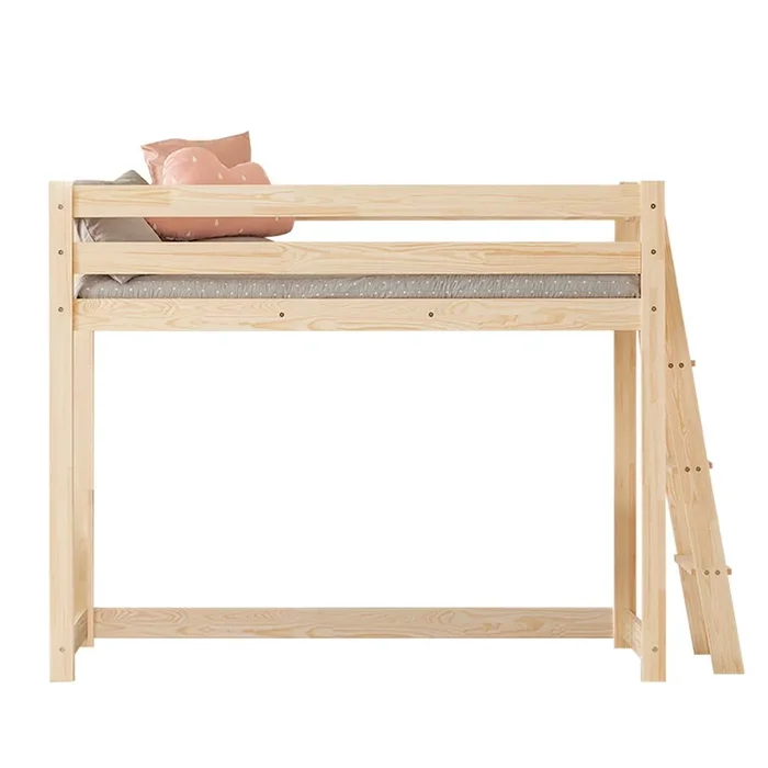 Cama de media altura 90×200 con somier Mark Madera