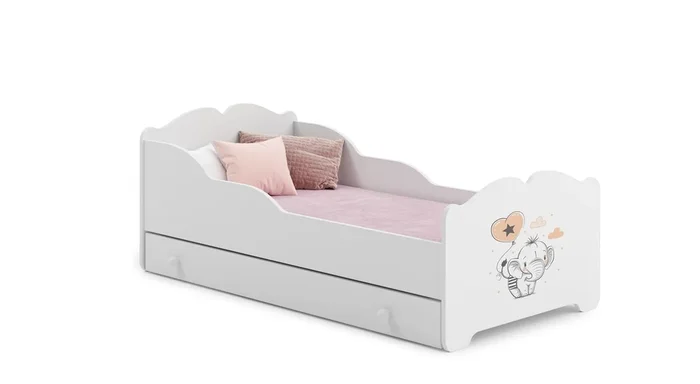 Cama Infantil ANNA KSB015 75x144x63 Blanco