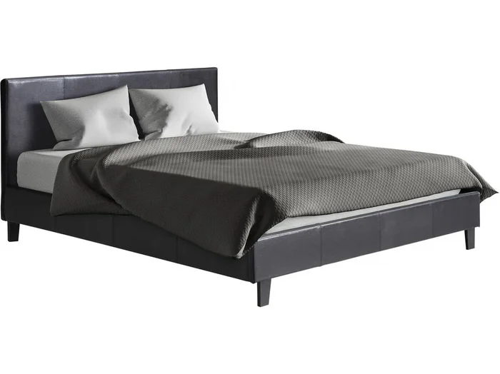 Cama «Lina» – 160 x 200 cm – Negro