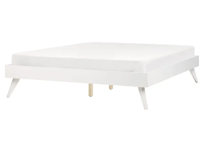 Cama sin cabecero BERRIC 160 x 200 cm Blanco