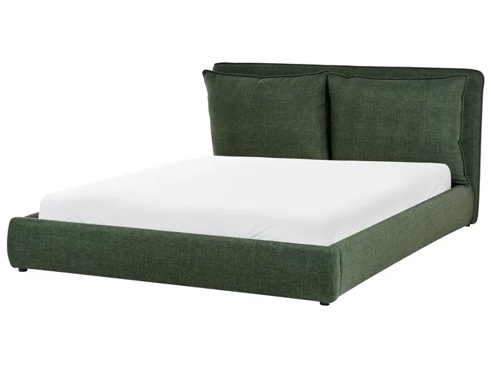 Cama Tela BAJONNA 160 x 200 cm Verde oscuro
