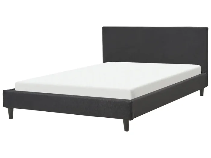 Cama Tela FITOU 140 x 200 cm Negro