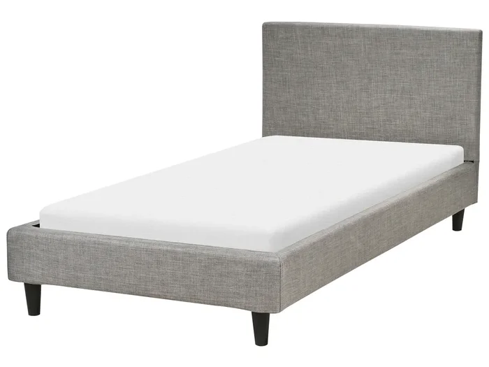 Cama Tela FITOU 90 x 200 cm Gris claro